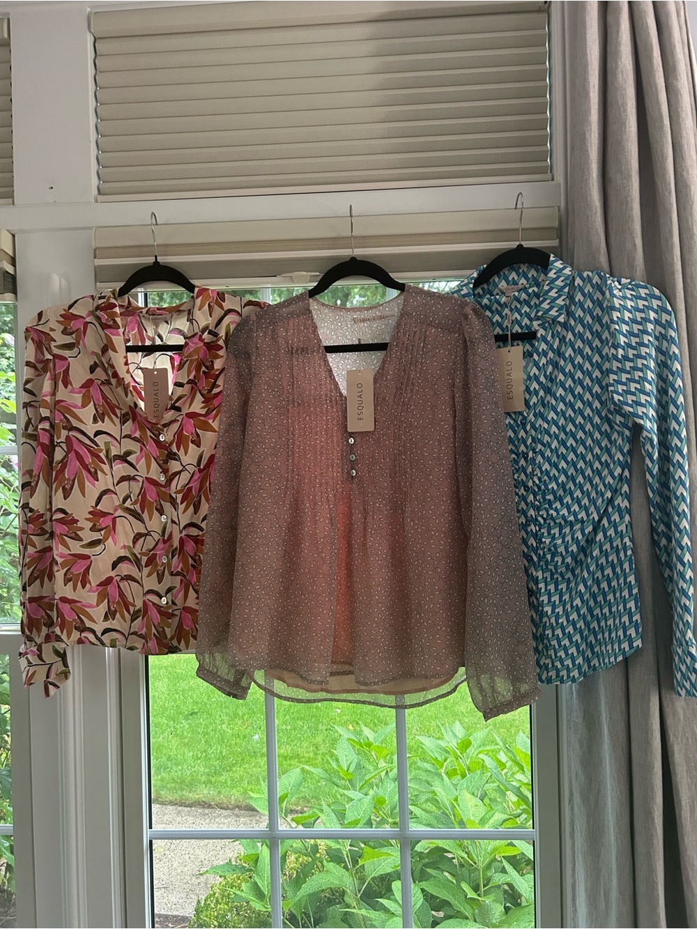 3 NWT ESQUALO BLOUSES SIZE 6